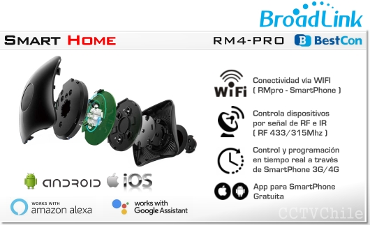 Broadlink-mando a distancia Universal RM4 PRO, Control inalámbrico