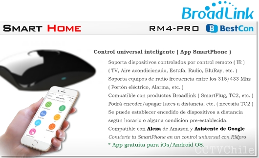Control remoto universal RM4 Pro Sensor de temperatura - Broadlink