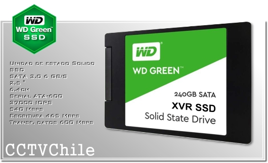 Tomar un riesgo suma Sumergido Western Digital Green SSD - Disco Duro Estado solido - 240GB - HDD DVR XVR