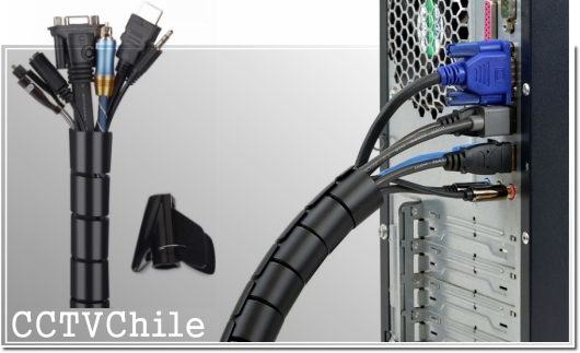 Atlanticswire Espiral reunidor organizador de cables Negro - 2